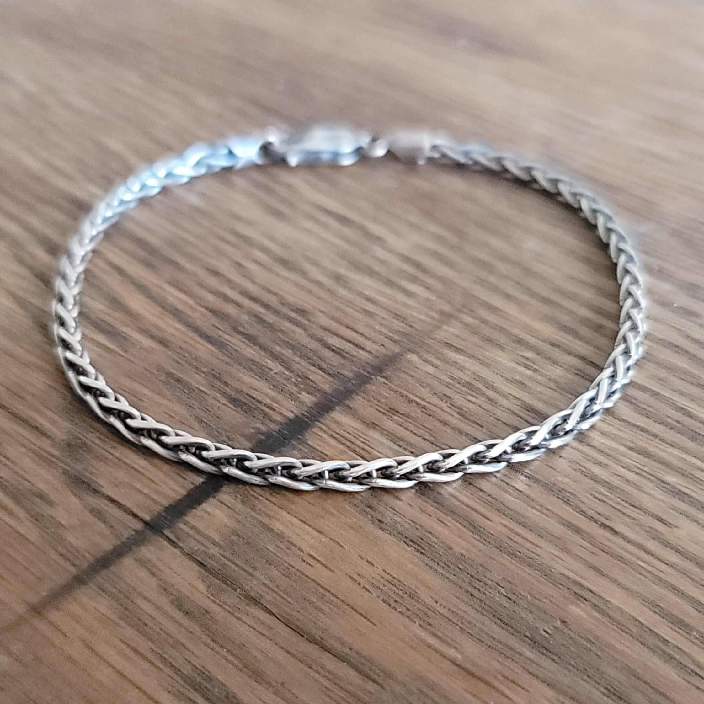 Wheat Chain Bracelet - Silver