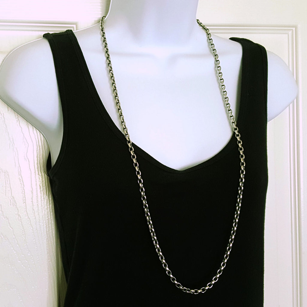 Catena maglia rolò spessa argento 60cm Catena maglia rolò spessa argento 60cm