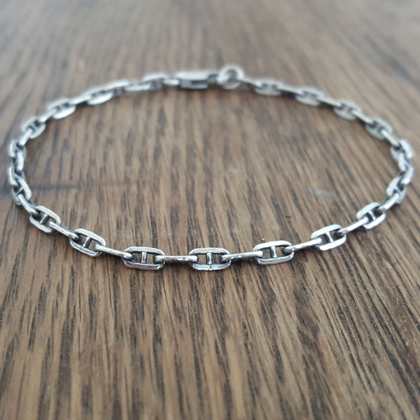 Minimal Anchor Chain Bracelet, 3.1mm