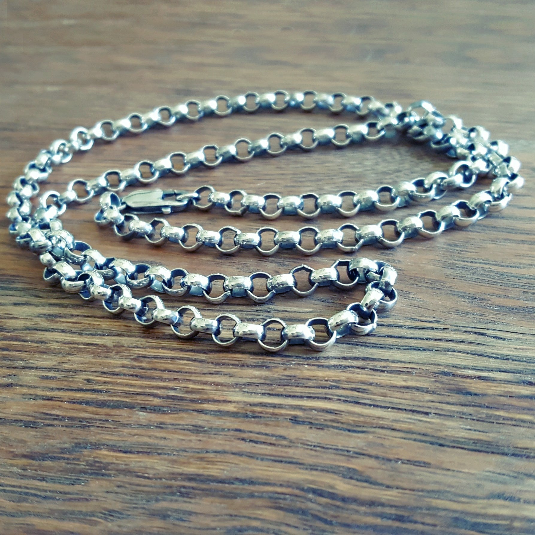 Chunky Man's Chain With Large Round Rolo Links, 6.3mm
